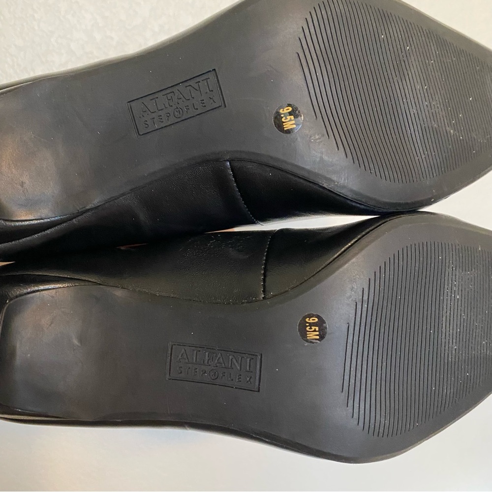 Alfani Step N Flex Tarah Leather Pump Black NWOB 9.5 - Picture 10 of 10